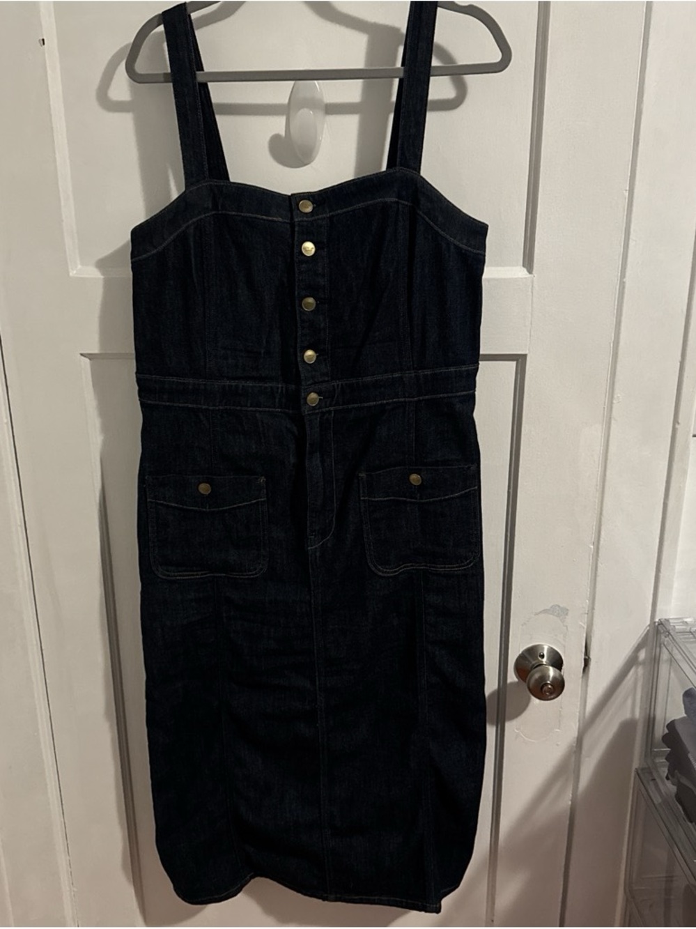 American Eagle Outfitters Dark Blue Denim Dress